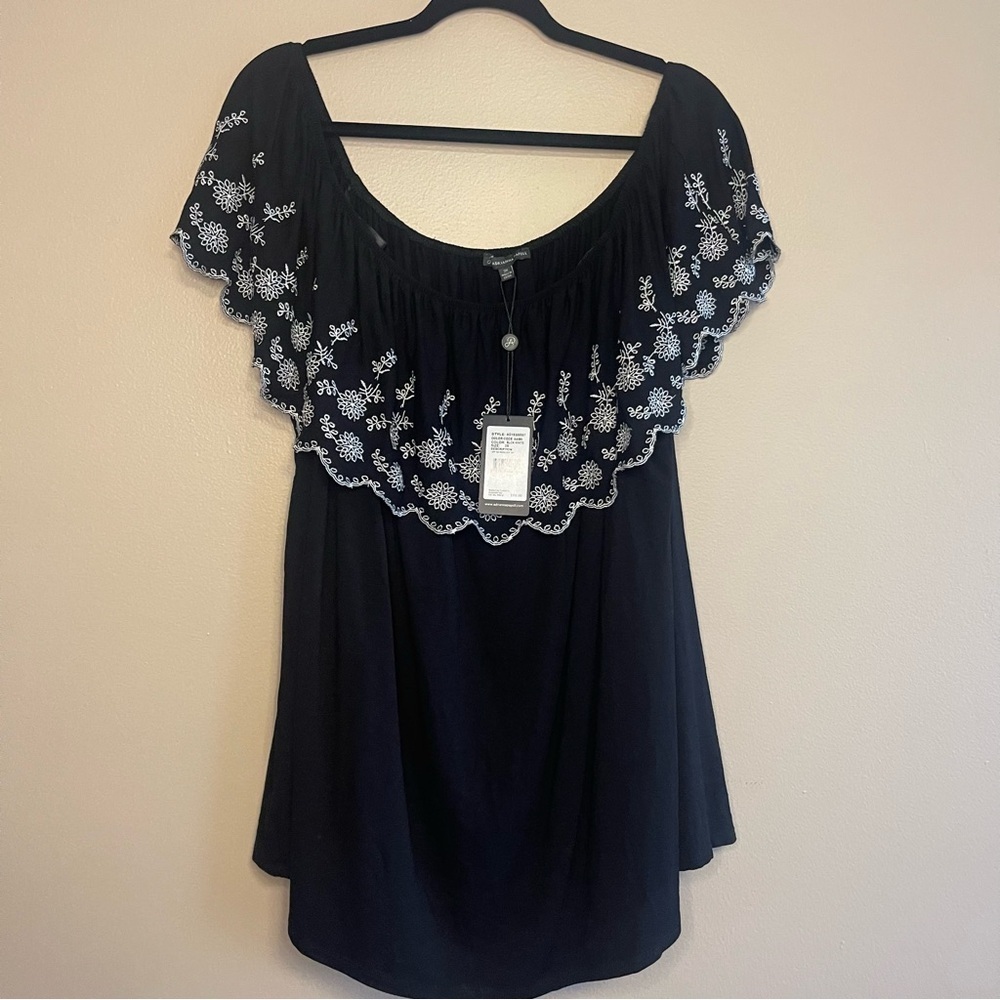Adrianna Papell Off-the-Shoulder Top – Size 3X